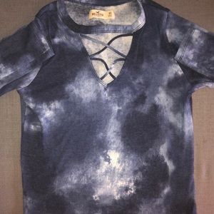 hollister lace up long sleeve